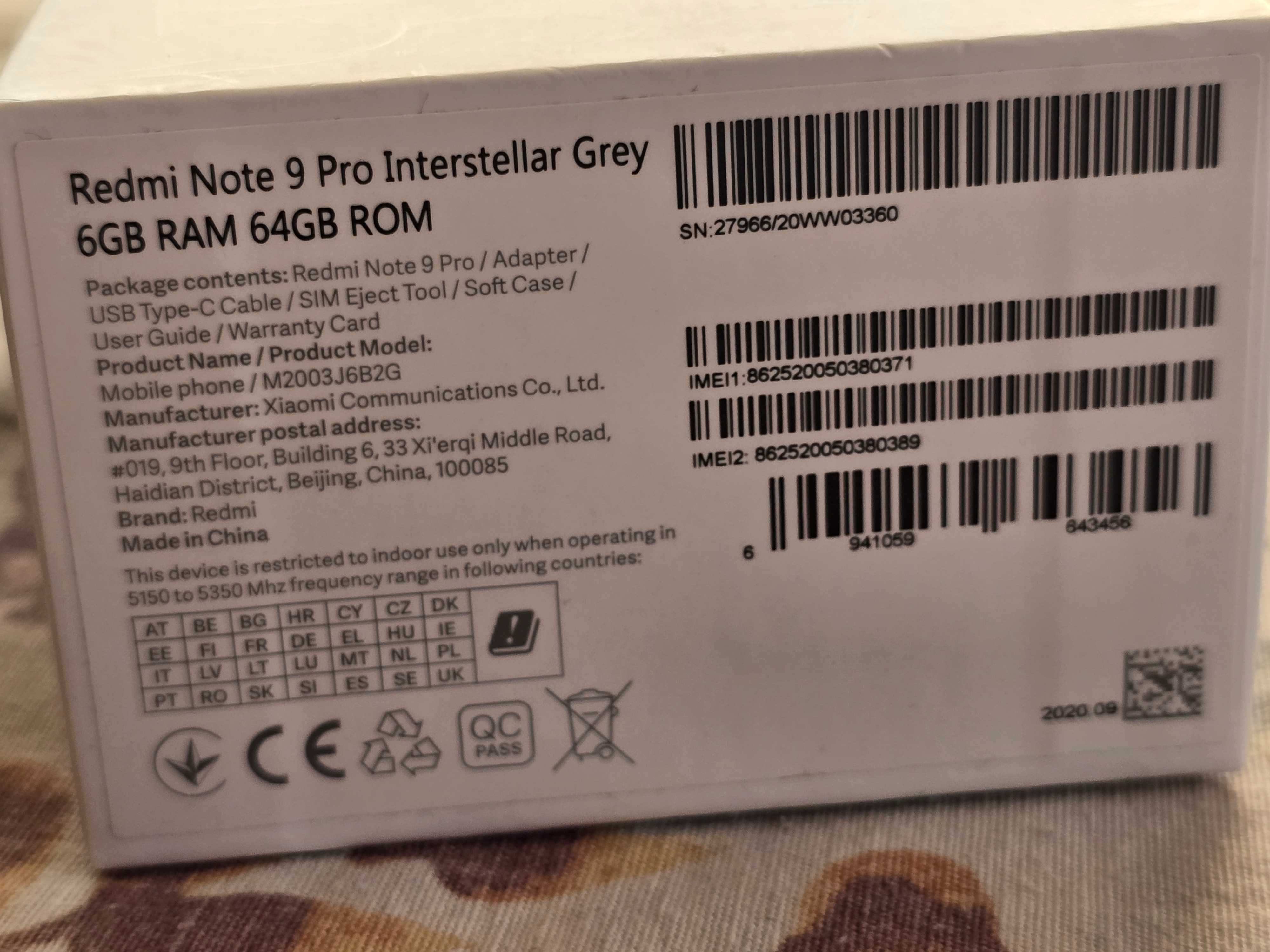Redmi note 9 pro