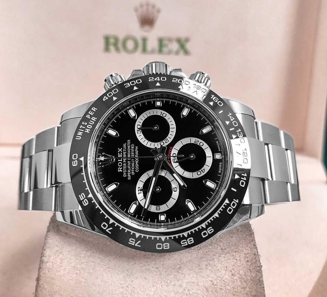 Часовници Rolex Daytona сребристо-черен циферблат