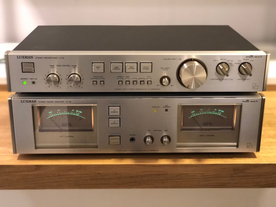 Luxman C-02 / M-02 Classic Amplifier Combo HiFi LINE