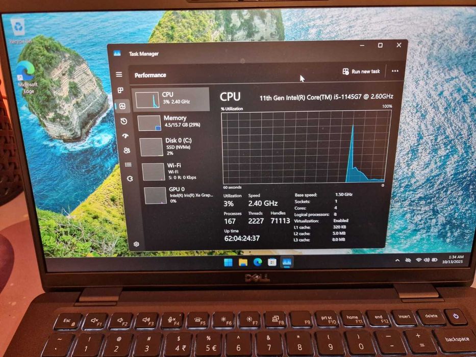 Laptop Dell Latitude 7420 i5 11th gen 16 GB RAM 512 SSD NVMe