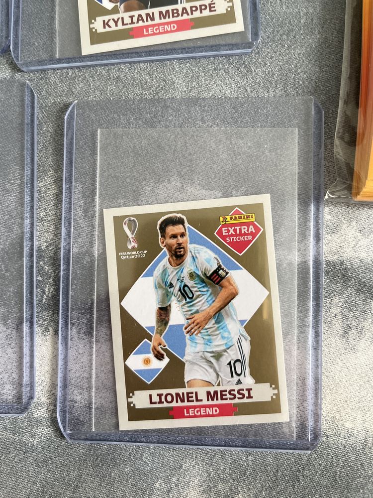 Panini Extra Stickere Gold Brazil Messi Ronaldo Mbappe sau Neymar