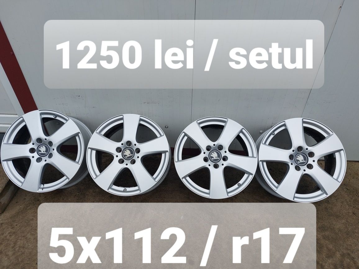 Jante aluminiu r17 / gama Skoda/Seat / 5x112 / ET 48,5
