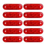 10 БРОЯ 12V 24V LED Диоден Габарит с 3 диода за бус платформа камион