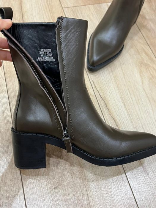 Продаю сапожки massimo dutti, абсолютно новые, качество супер, кожа