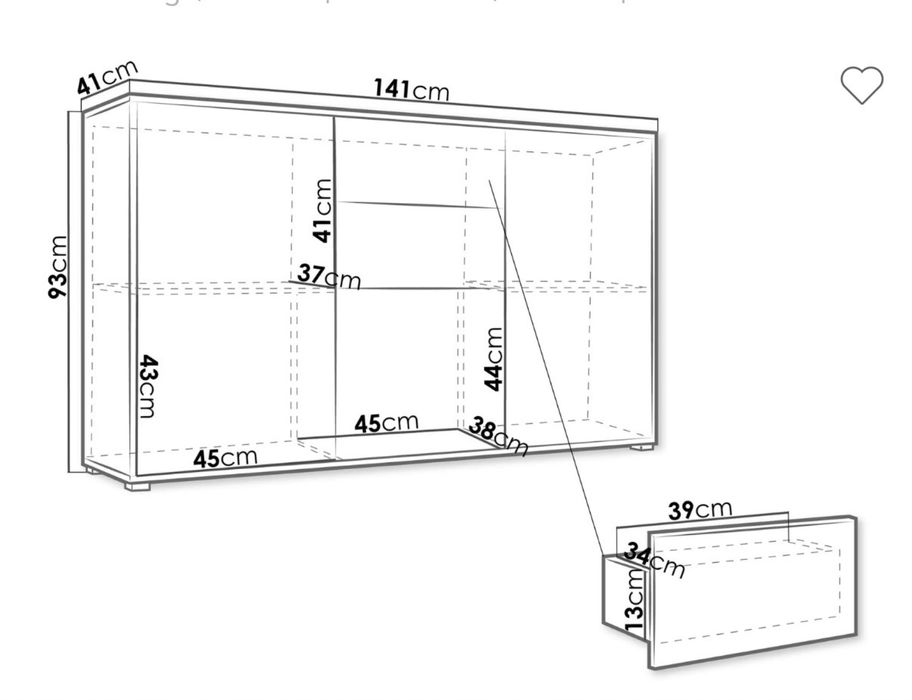 Шкаф / Скрин с пуш