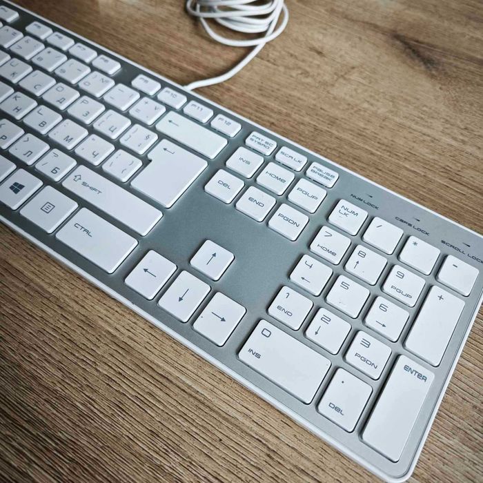 Клавиатура Hama ROSSANO - USB, бяла, с кирилица