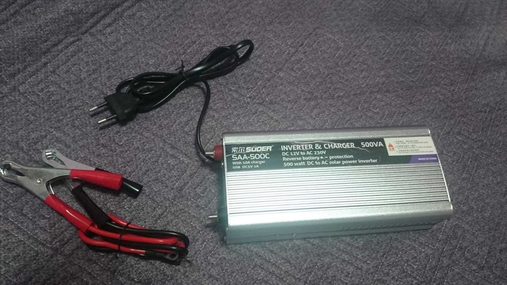 Инвертор с зарядкой 500 Вт (для котлов)