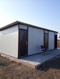 Casa, garaje auto si containere modulare tip birou, dimensiuni in func