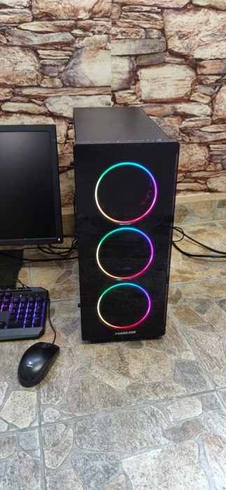 Компютър i3 10100F/24gb ram/RX580 8gb/ssd 500gb+1tb hdd