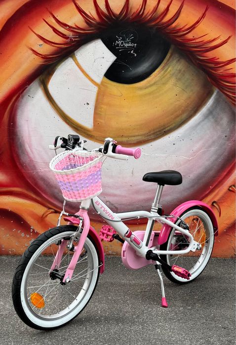 Bicicleta Copii Btwin 16” Docto Girl 500 Roz (4-7 ani)