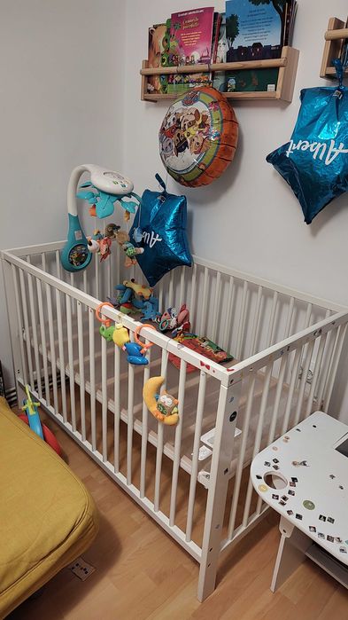 Patut lemn alb Ikea model Gulliver