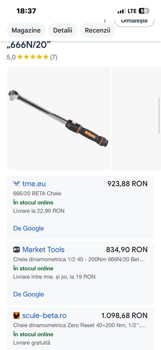 Cheie Dinamometric betta