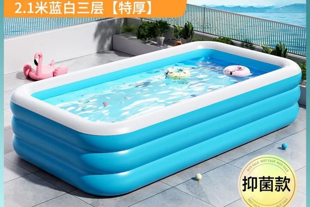 Бассейн детский надувной  130х50х180