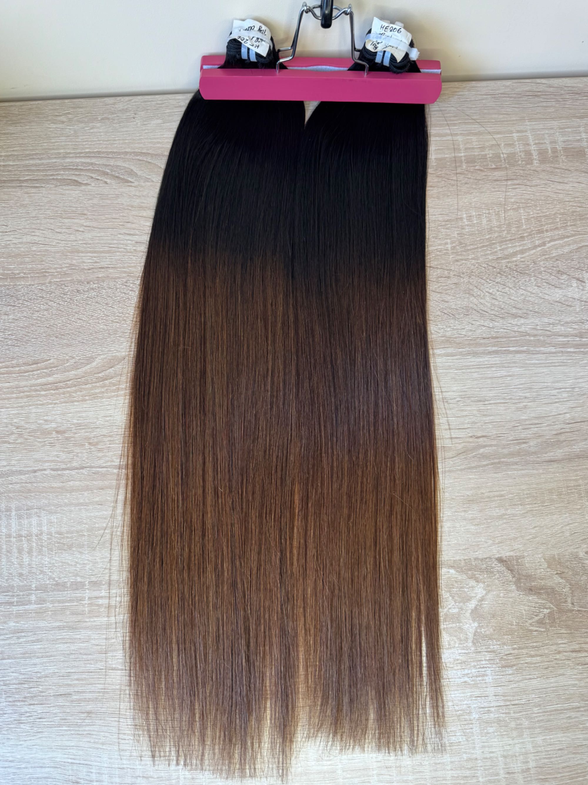 100% Естествена Виетнамска Коса – Омбре 1B/Кафяво, 65cm