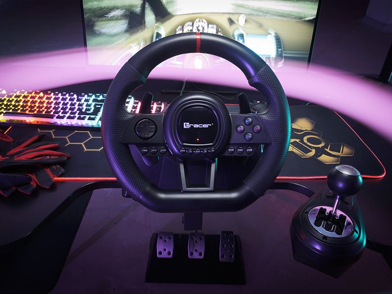 Волан + Педали + Скоростен лост Tracer Simracer 6in1