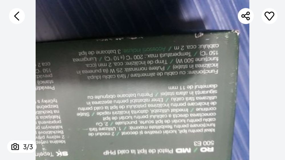 Pistol de lipit cu plastic parkside