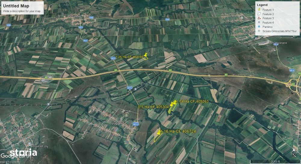 Vand teren arabil 4.55 ha Traian Vuia jud Timis