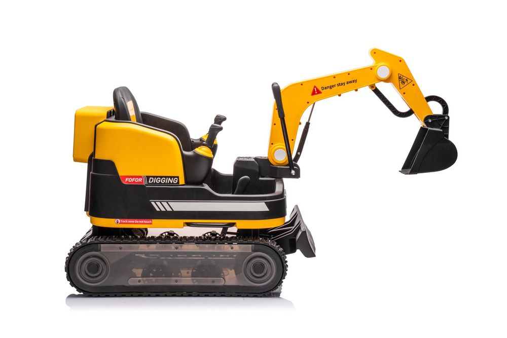 Excavator electric pt. copii Kinderauto X7 2x 55W 12V-12Ah, Yellow