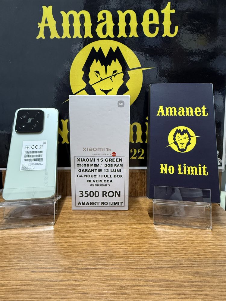 Xiaomi 15 Green 256GB/12GB RAM Folie si Husa Cadou Garantie 12 Luni.