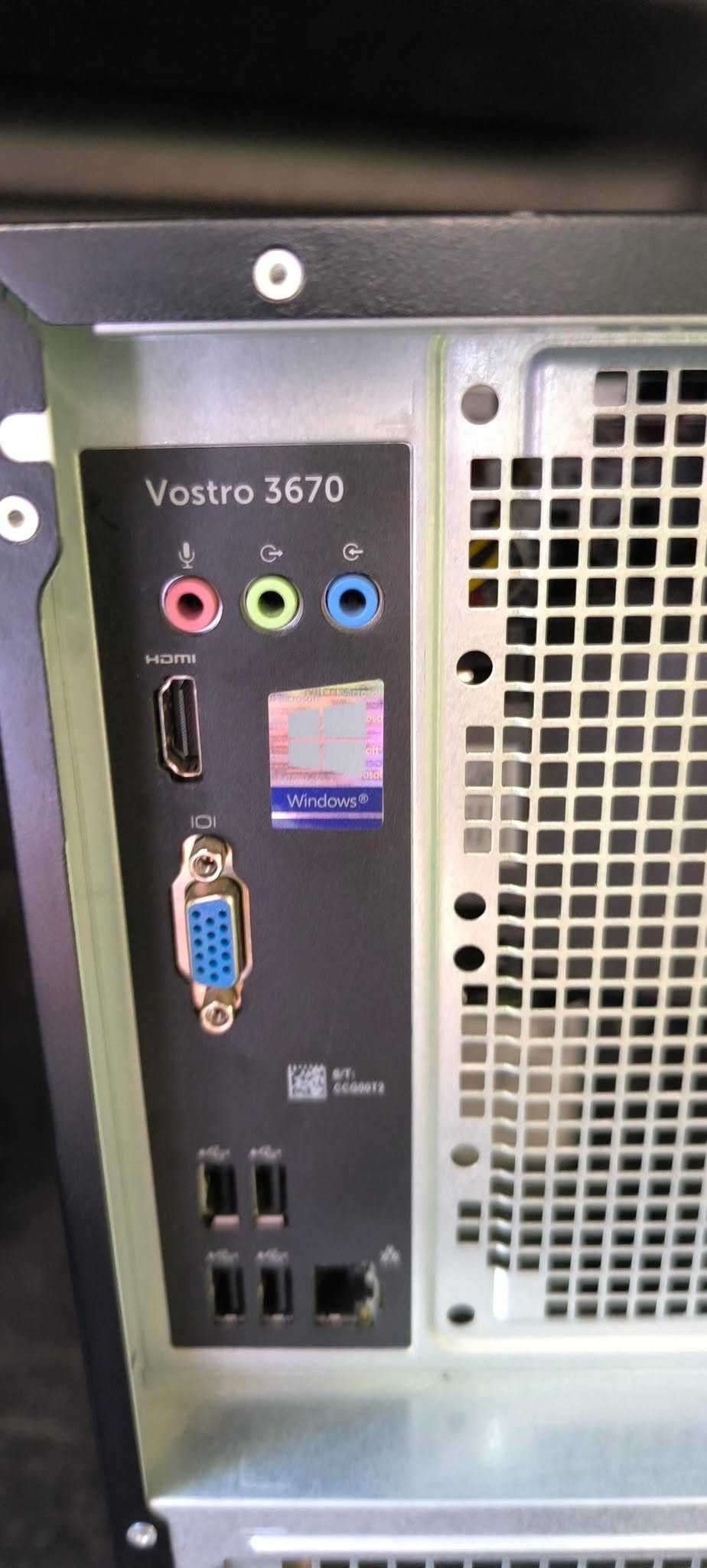 Компютър Дел 3670 с преинсталиран уиндоус 11 про готов за работа.