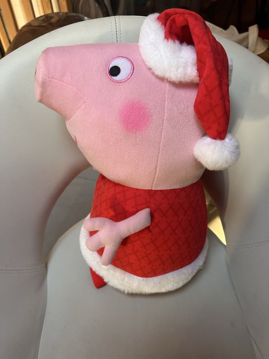 Peppa Pig mare (40 cm), editie de Craciun