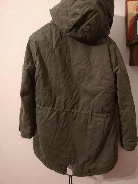 Geaca kaki cu blanita