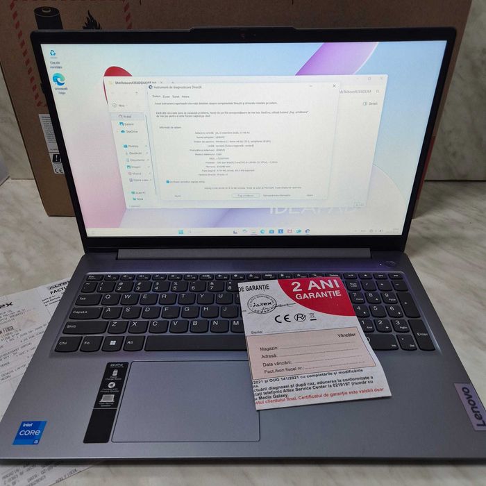 Laptop LENOVO IdeaPad Slim 3 Intel i5-12450h 8GB 512GB Cutie Nou 33943