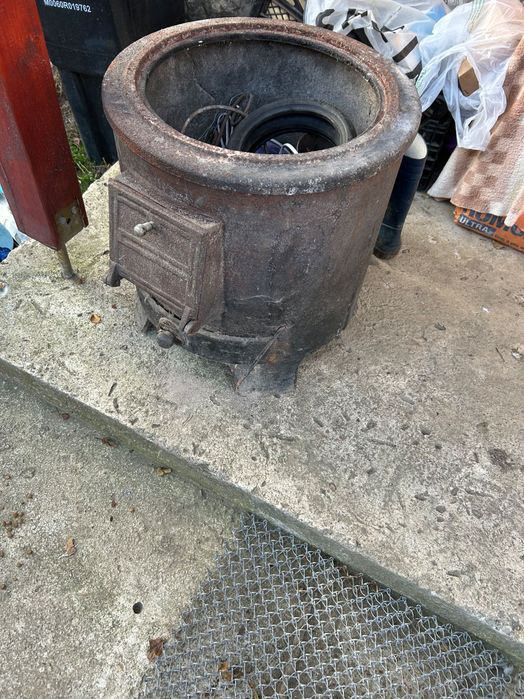 Boiler fontă cu sobă pe lemne apă caldă