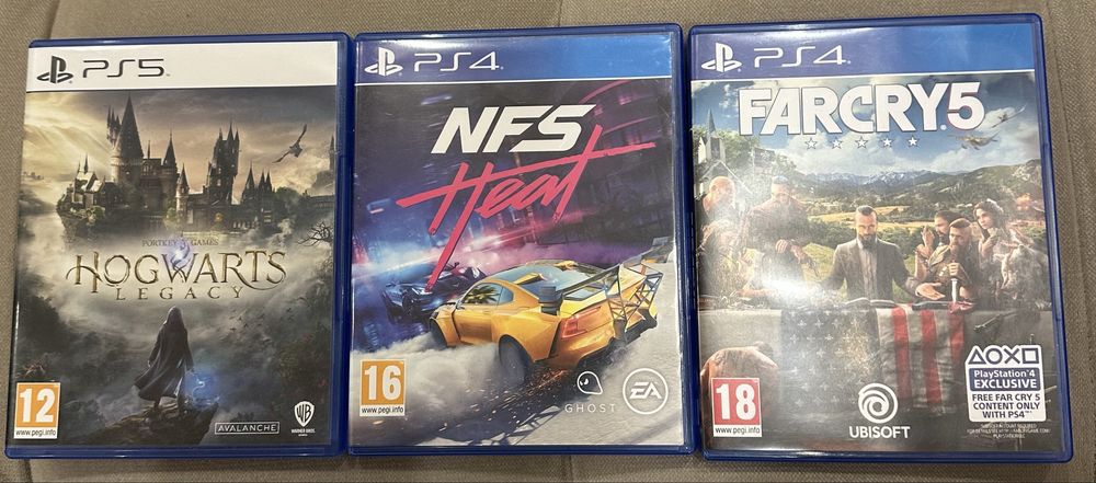 Hogwarts Legacy/NFS Heat/ Far Cry 5 Playstation PS4/5