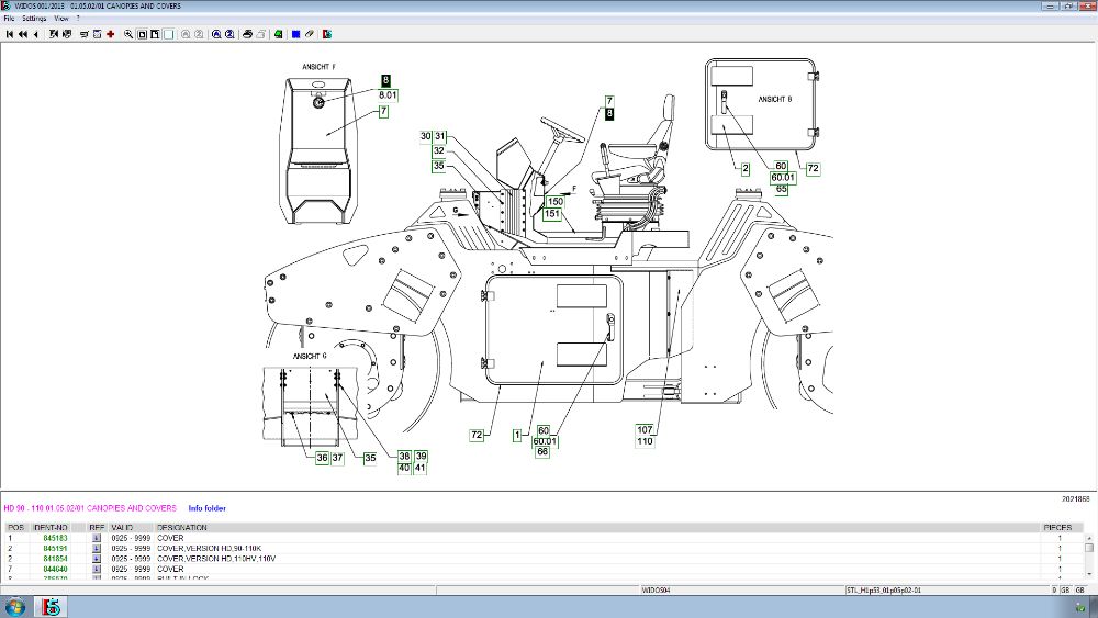 Wirtgen widos Spare Parts Catalog (01.2013)