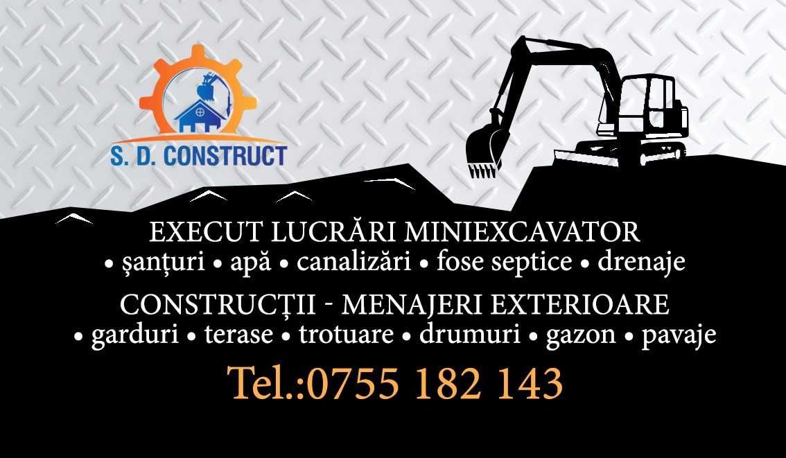 Execut lucrari de canalizare si fose septice