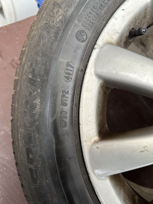 Jante aluminiu 5x112 cu anvelope iarna 205 60 R16 Vw, Audi, Seat Skoda