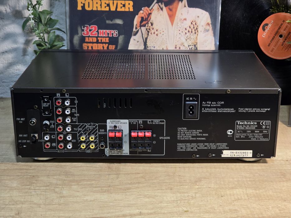 Receiver TECHNICS SA-EX320,  2.0 hi-fi audio stereo, 5.1 surround