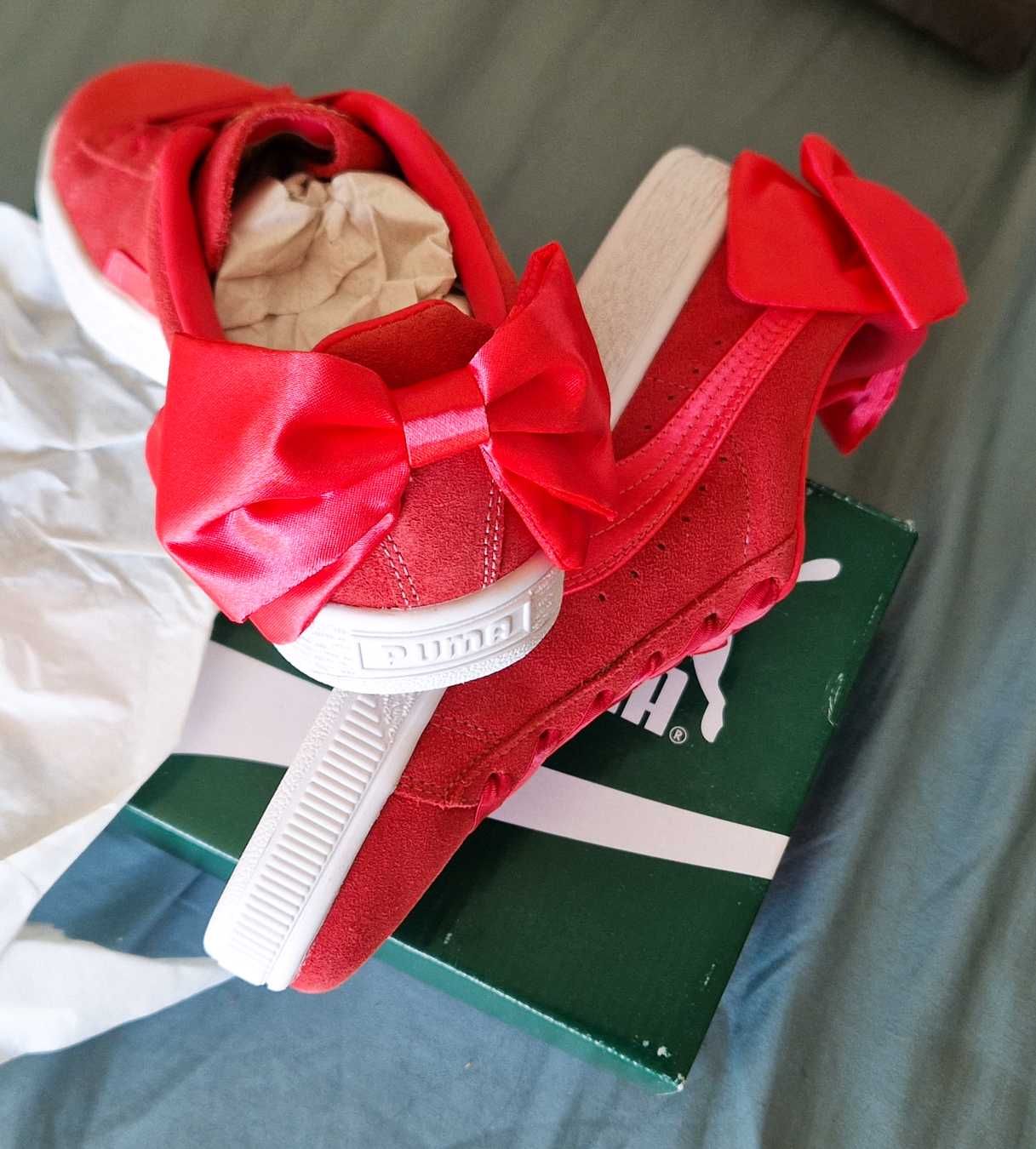 Adidasi PUMA Suede Bow Jr Paradise Pink NOI 35 1/2