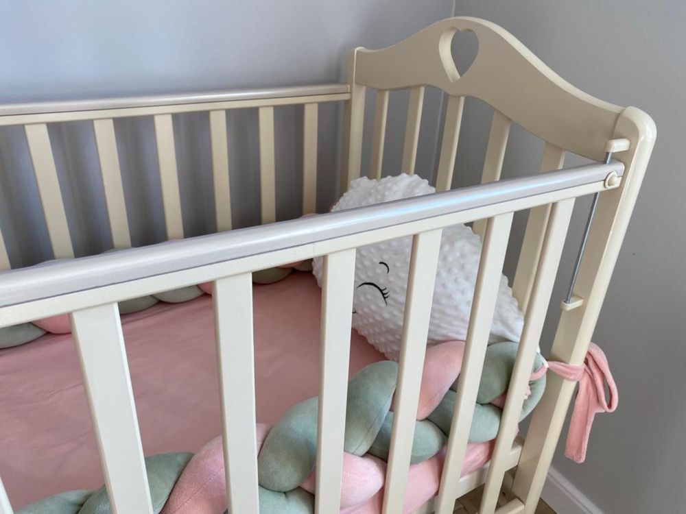 Детская кровать Антел Karolina 4, цвет молочный, с матрасом
