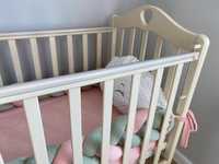Детская кровать Антел Karolina 4, цвет молочный, с матрасом