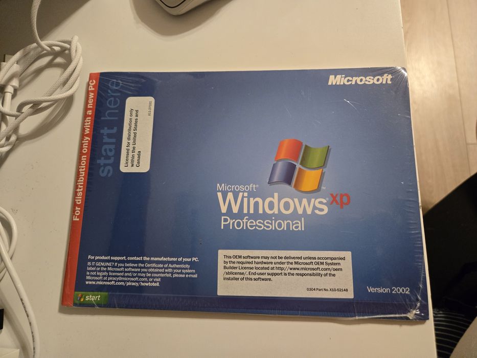 Pachet Windows XP, sigilat