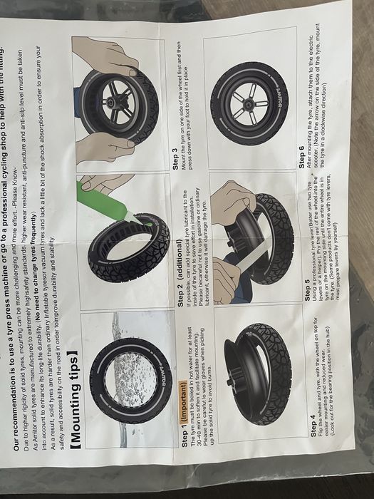 Cauciuc anti pana trotineta kukiring g2