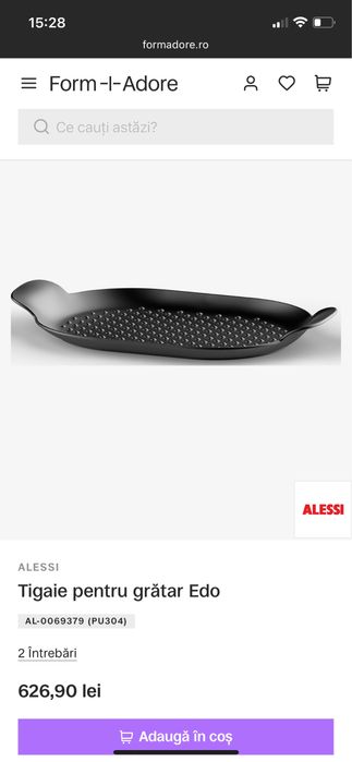 Tigaie Grill Edo pentru plita cu inductie