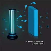 Lampa UV-C germicida cu Ozon 38W cu senzor si telecomanda