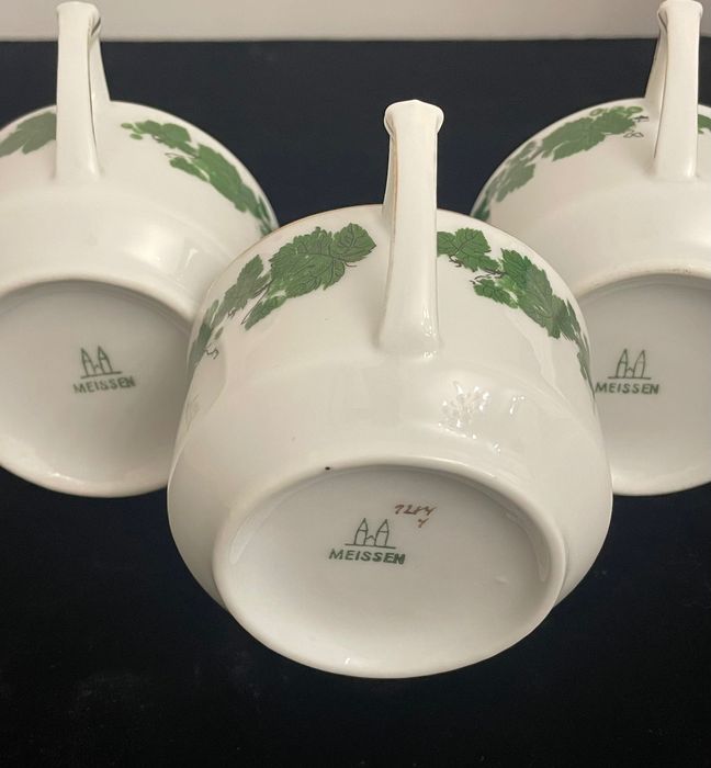 Meissen порцеланови чаши, 3 броя