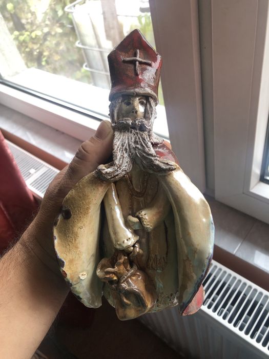 Mos Nicolae figurina ceramica hand made