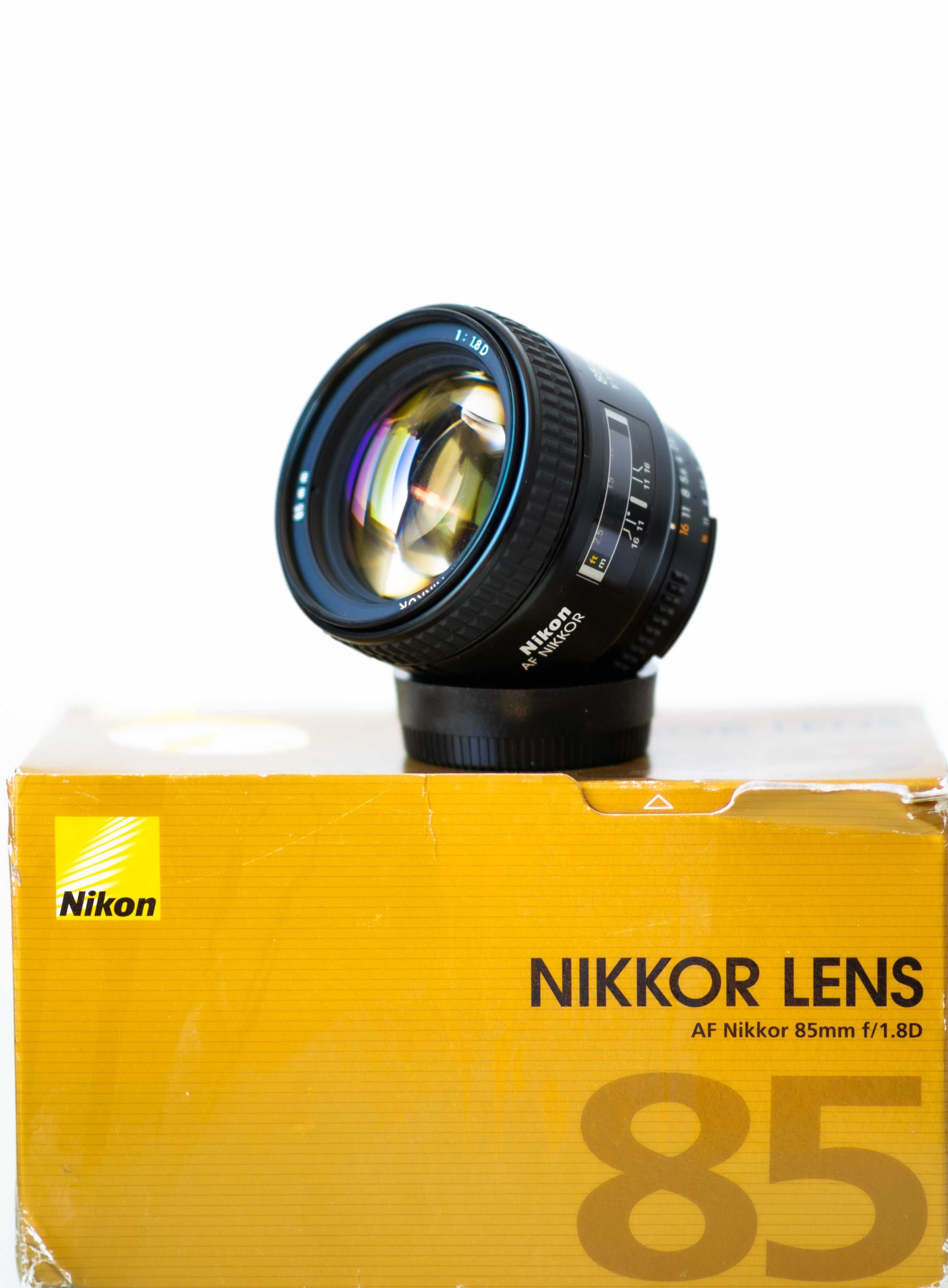 NIKON 85 mm f1.8 Nikkor D Af-D Obiectiv in stare perfecta