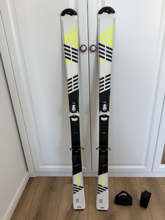 Schiuri cu legaturi 140cm Boost 500 Alb-Galben