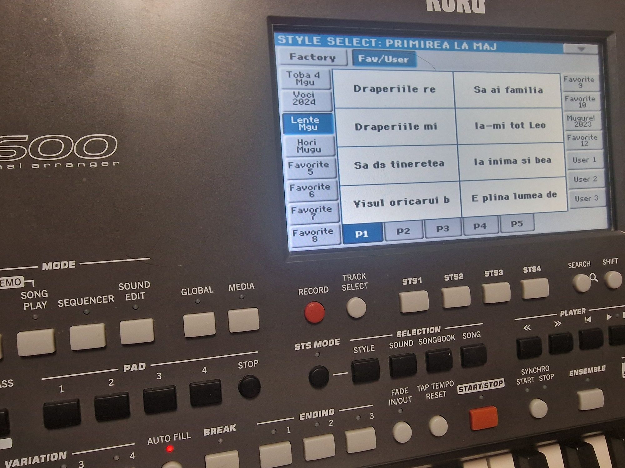 Set korg pa600 2024