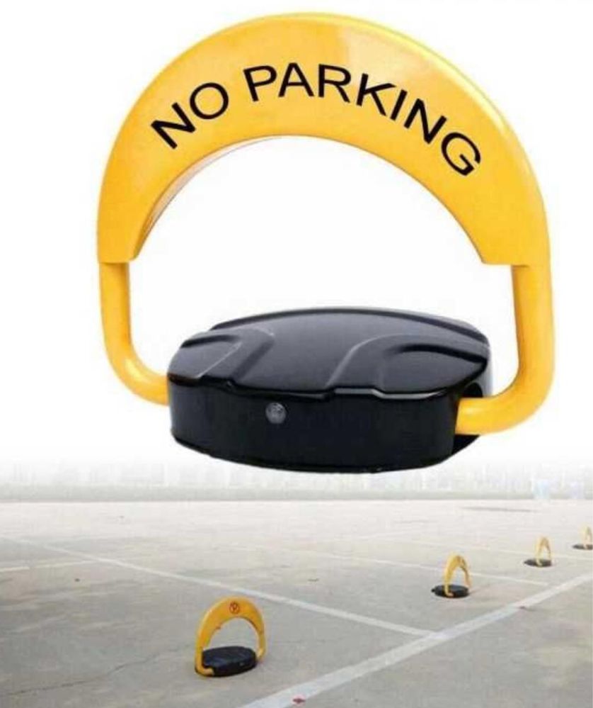 Blocator loc parcare electric cu telecomanda senzori de avertizare