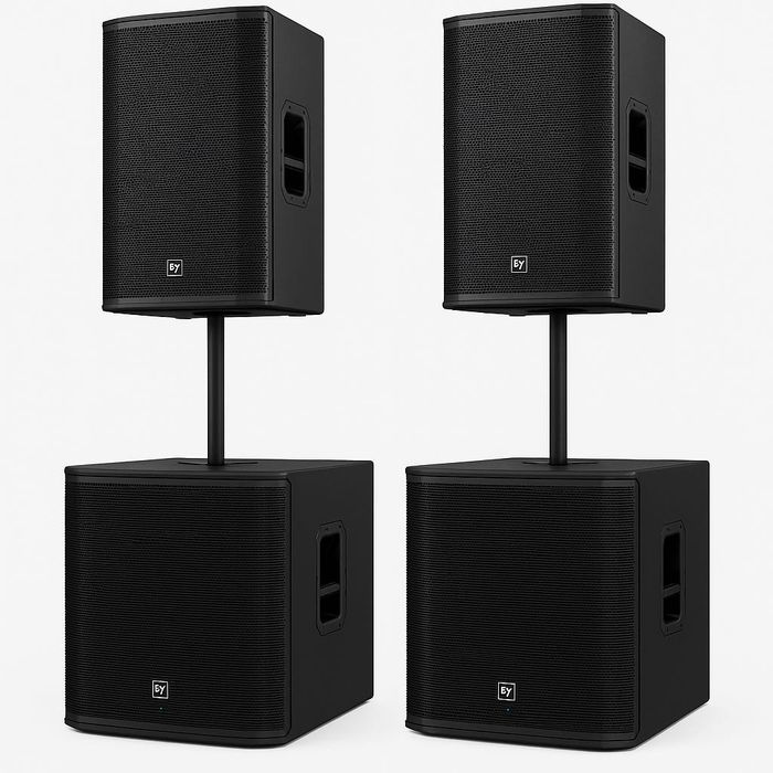 2 boxe subwoofer EKX18SP si 2 top-uri EKX 15P