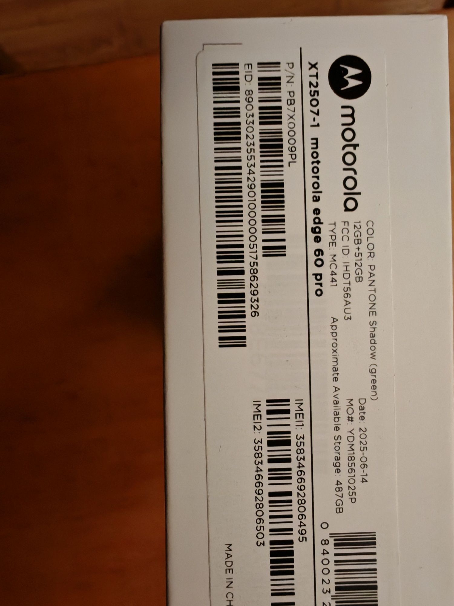 Motorola Edge 60 pro 512gb/12gb RAM pantone