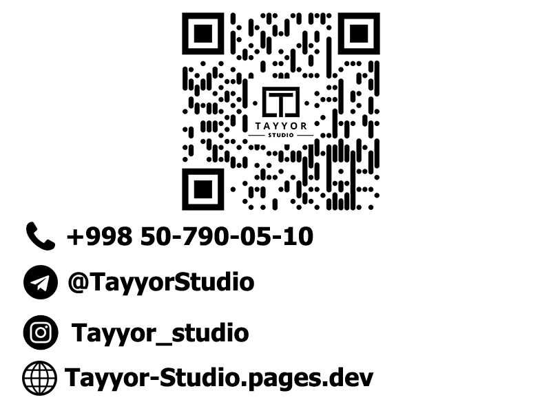 Нужен сайт для бизнеса? Biznes uchun web sayt kerakmi? Tayyor Studio