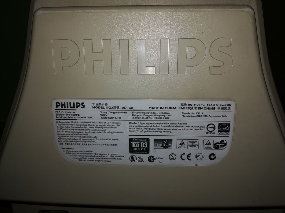 Vand monitor PC Philips